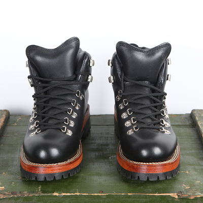 山脉之光工装靴短脸男靴皮底