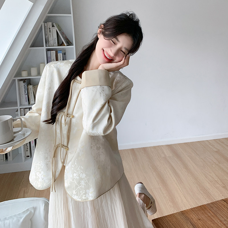 现货!新中式盘扣风外套女159-0912P140K198,女装短外套,浙宝159