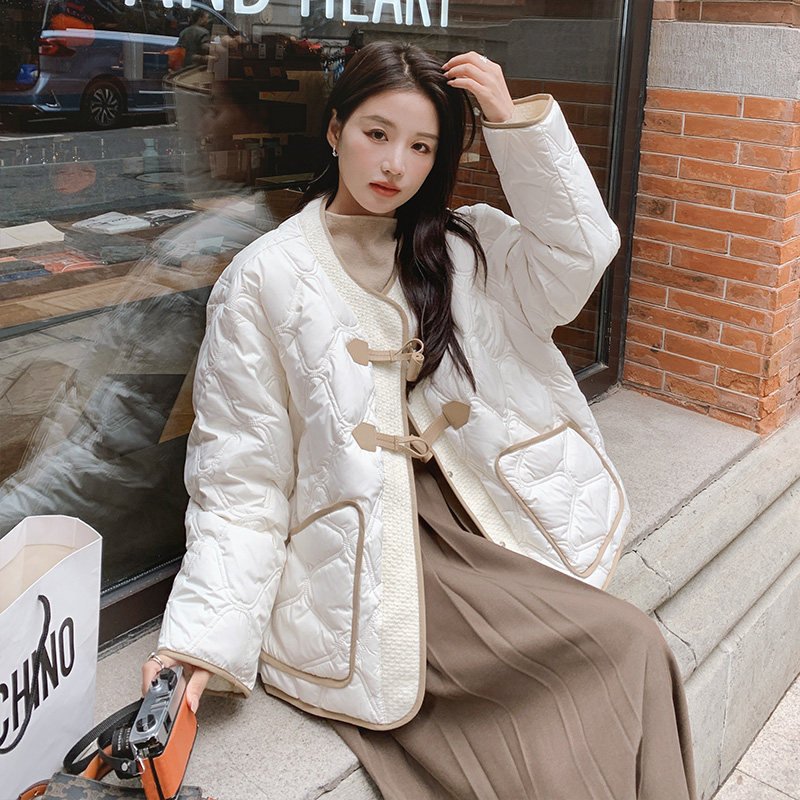 现货！小香风白色羽绒服女短款外套159/831/P235K348（买家秀）,女装羽绒服,浙宝159