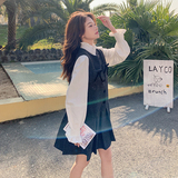 新款！白色衬衫+亮片毛呢裙两件套装159-740P165K248，女装套装/套裙，浙宝159