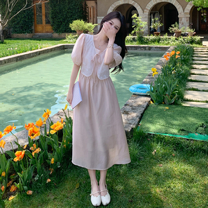 高级感短袖牛仔外套吊带连衣裙两件套女2025夏季新款甜酷风套装潮图片