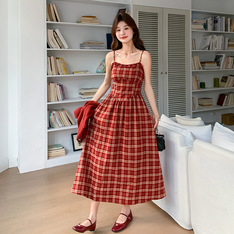现货！红色针织衫上衣+吊带连衣裙两件套装159-743P165K245,女装套装/套裙,浙宝159