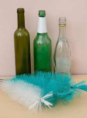洗酒瓶毛刷红酒清洁长柄硬毛洗瓶刷推荐尼龙白酒啤酒小口刷子家用
