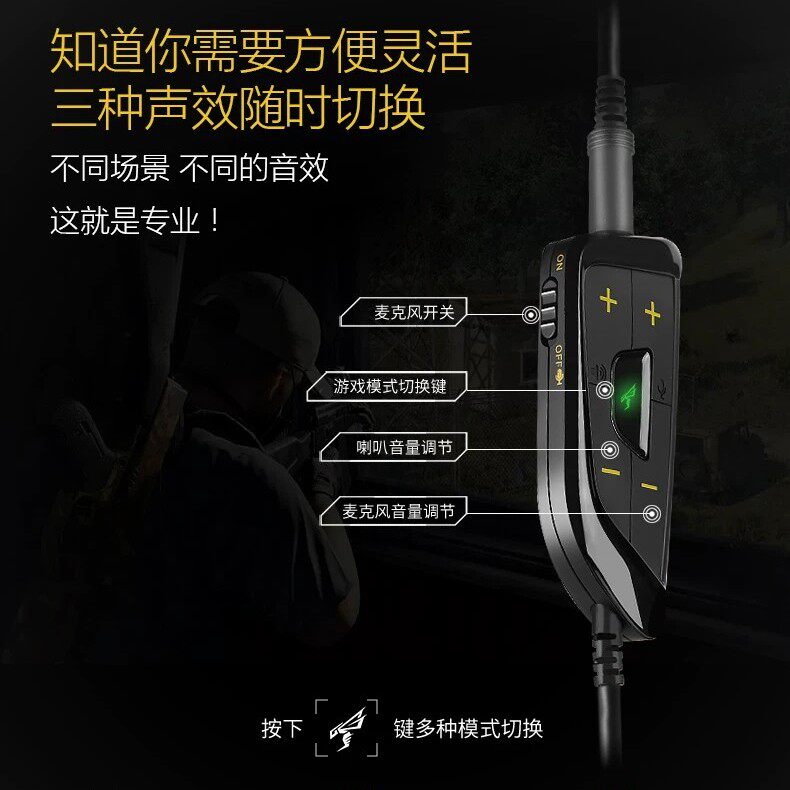 硕美科G936刀锋战士外置电脑USB7.1声卡FPS游戏3.5转USB通用图片