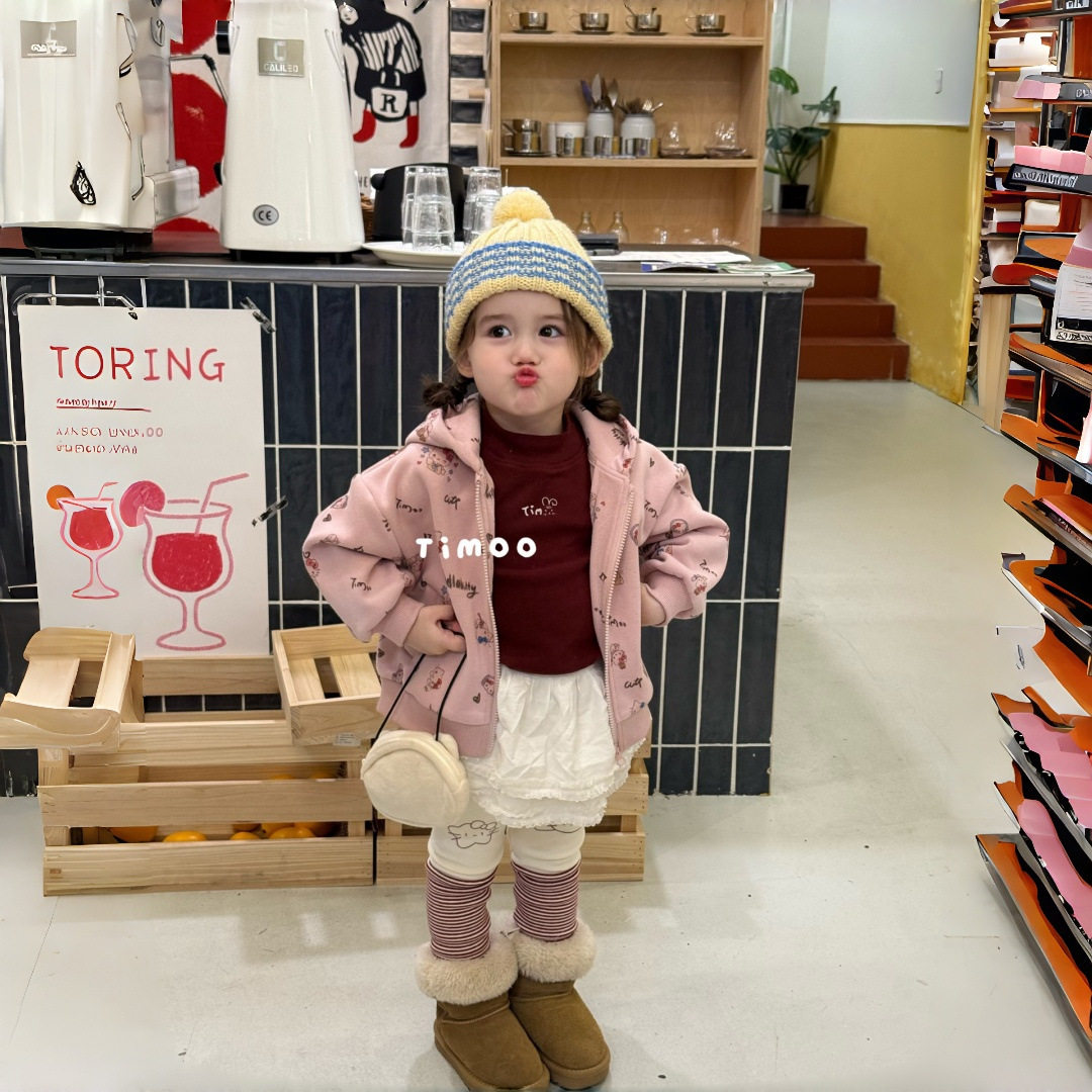 女童开衫卫衣加绒加厚2025新款儿童保暖上衣宝宝冬装衣服休闲