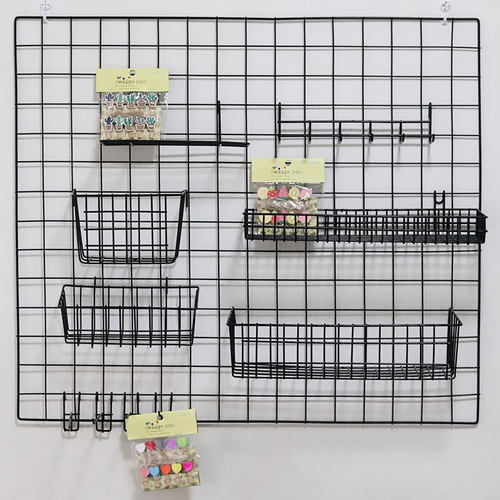 中屹家居铁艺网格挂篮照片墙篮子