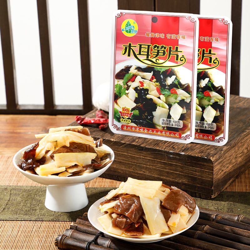 津味木耳笋片袋装酱菜下饭菜开胃菜开袋即食60g装
