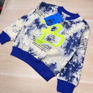 A74青星梦字母卫衣0980 120-150