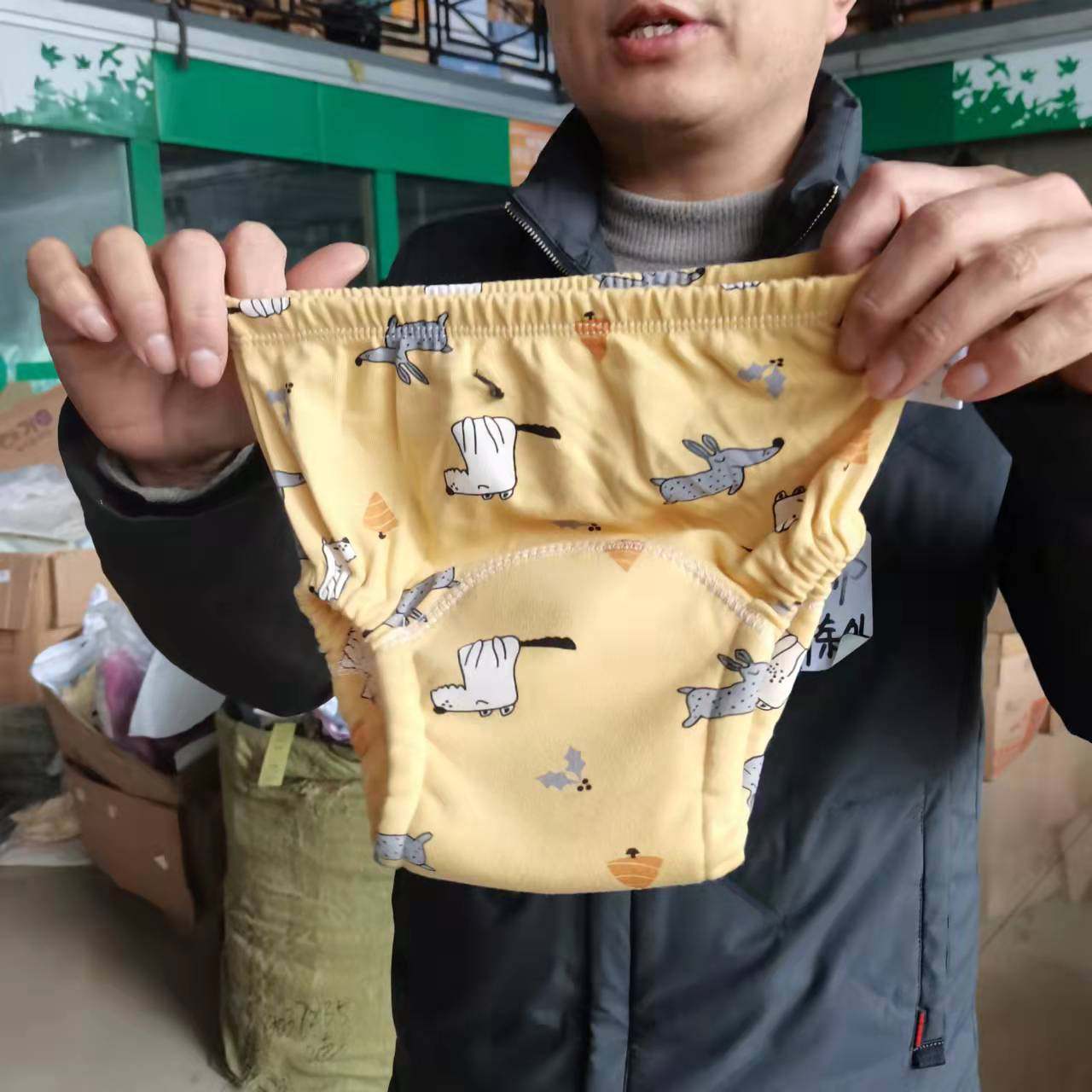 B51梦想六层纱布训练裤尿布裤三条装