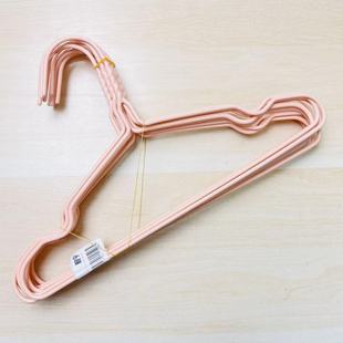 用不坏 抗老化 10个 防滑浸塑儿童金属衣架 A31