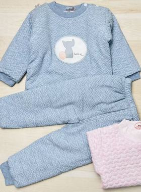 B01佩奇兔冬款夹棉套装  纯棉里料 版大按照身高拍  品质很好0956