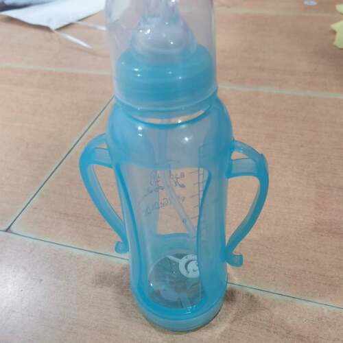 防摔防爆快乐标口玻璃奶瓶