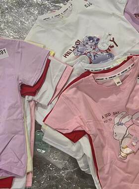 女童夏季纯棉短袖T恤乱款  5309-5364