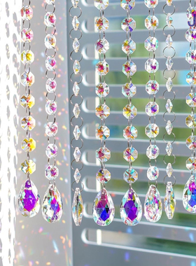 炫彩K9网形38/50mm吊坠水晶灯配饰太阳捕手DIY散珠儿童房圣诞装饰
