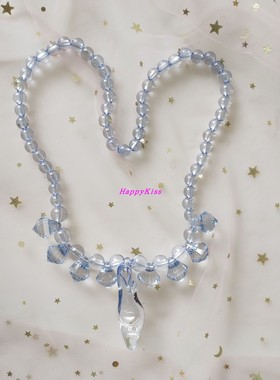 儿童高跟鞋蓝色表演道具衣服配饰