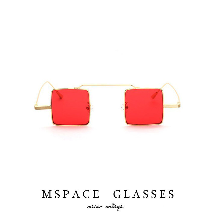 mspace2024网红方形太子镜有嘻哈太阳镜文艺男反光墨镜小方镜个性