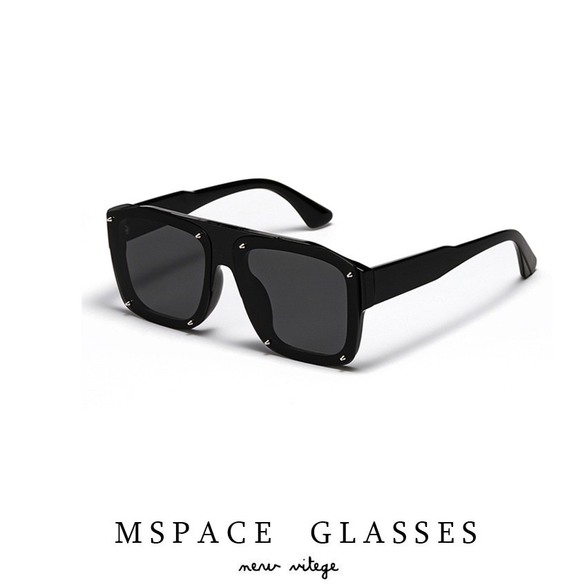 mspace太阳镜墨镜方形赛博朋克