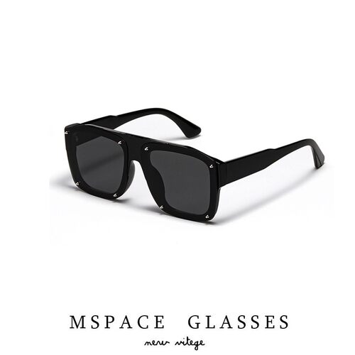 mspace太阳镜墨镜方形赛博朋克