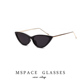 mspace2024夏欧美猫眼半金属框复古太阳镜女小墨镜流行街拍显脸小