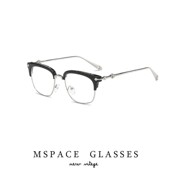 mspace薛之谦半金属复古近视防蓝光眼镜框潮韩版 男平光镜无配度数