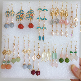 【14号前正常发货】｛中国风耳环｝汉服耳饰旗袍古装古风唐风耳夹