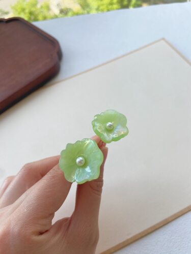 ｛夏莲叶发钗｝汉服荷叶发饰发簪子发钗步摇掩鬓古装头饰唐风宋制