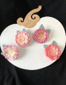 包邮 满29 发夹胸针两用｝汉服绢花朵发饰头饰中国风古装 ｛小牡丹