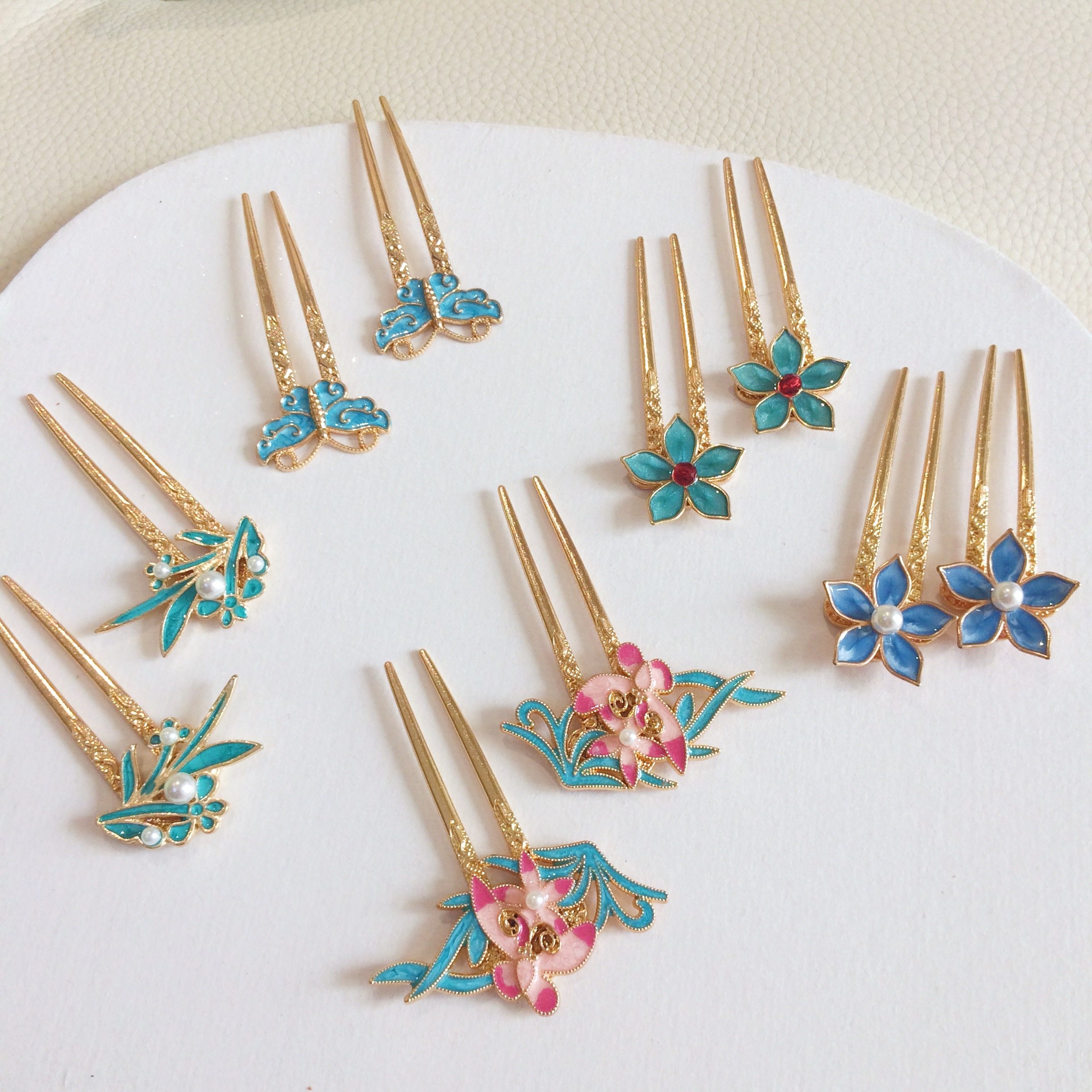 ｛烧蓝小掩鬓｝发簪汉服发饰中国风古风发饰头饰发簪子发钗古装,模玩/动漫/周边/娃圈三坑/桌游,古风/国风配饰,淘宝优惠券,粉丝福利购,淘宝优惠卷