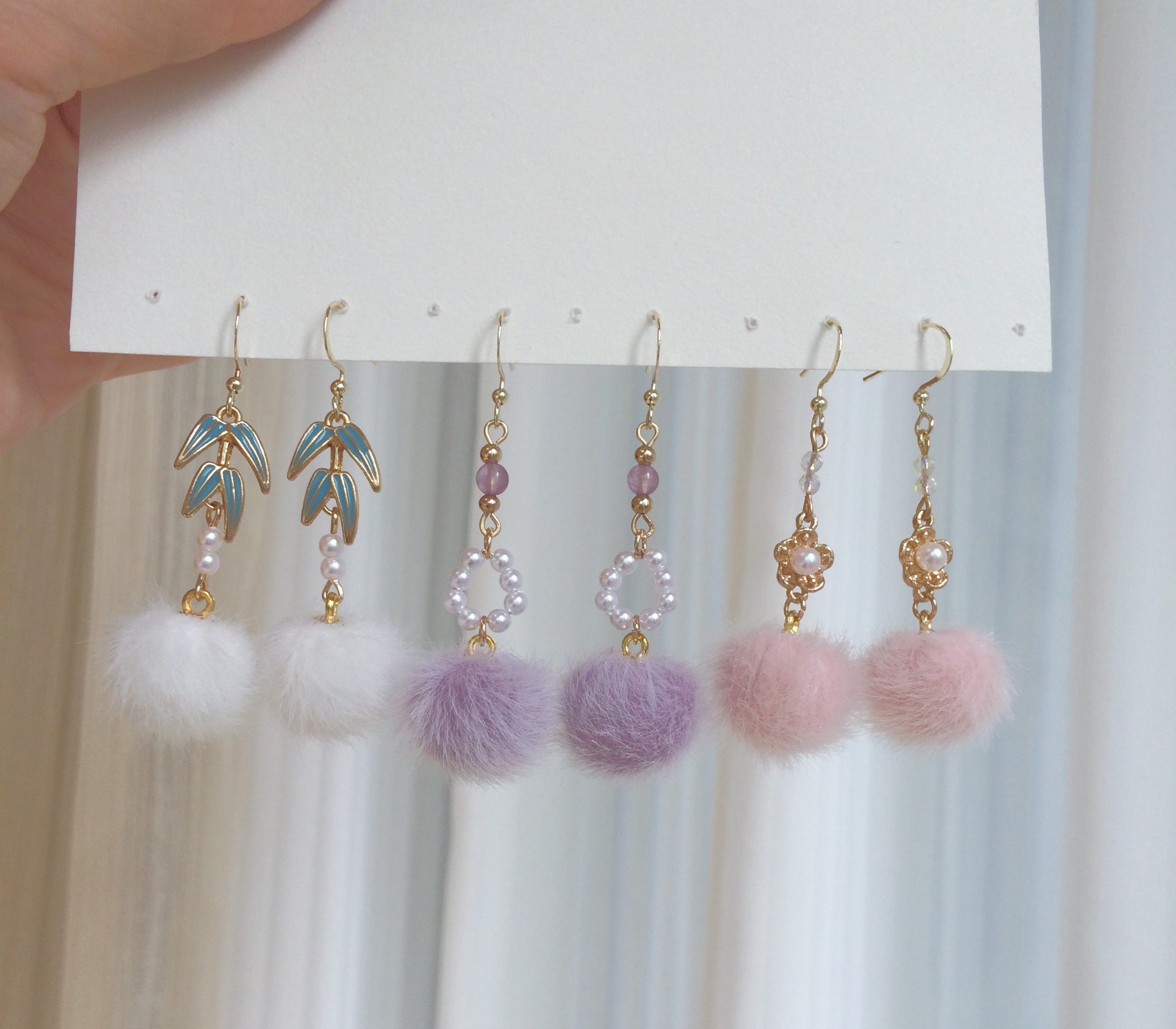 【绒绒球3对耳环】毛球汉服发饰发簪子发钗中国风古装旗袍古风,模玩/动漫/周边/娃圈三坑/桌游,古风/国风配饰,淘宝优惠券,粉丝福利购,淘宝优惠卷