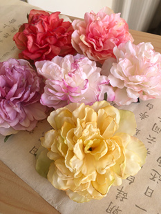 ｛芙蓉牡丹花烫花发夹｝满29包邮满汉服发饰头饰中国风古装舞蹈