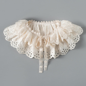 儿童假领女童纯棉蕾丝领宝宝衣领装 饰领韩版 百搭娃娃领小披肩外搭