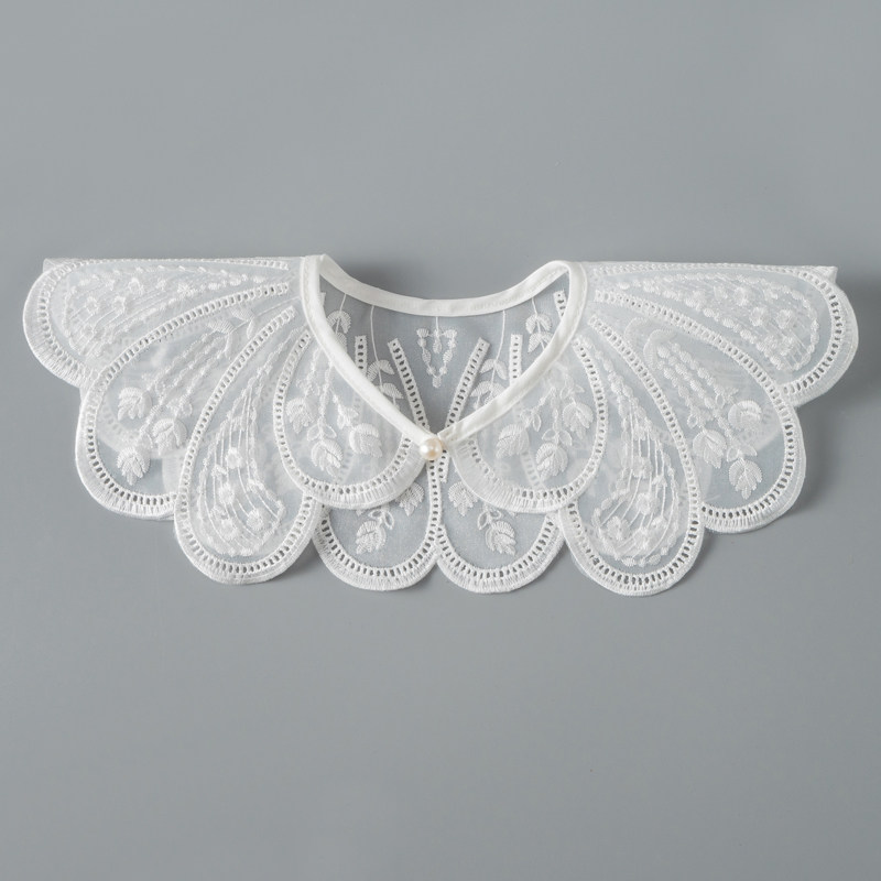 儿童假领子韩版欧根纱绣花装饰领女童外搭配裙小披肩百搭蕾丝领,服饰配件/皮带/帽子/围巾,假领,淘宝优惠券,粉丝福利购,淘宝优惠卷