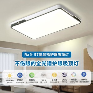 全光谱吸顶灯现代简约全屋套餐组合客厅灯护眼儿童房灯圆形卧室灯