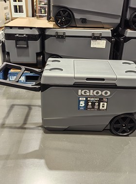 Costco开市客 IGLOO易酷乐户外野餐拖轮式冰桶保温箱便携车载85L
