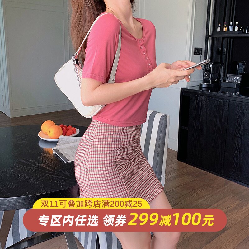 Madame Island song「Women's team Debut  BM lattice skirt A word skirt Paige Package hip skirtin the Women's clothing/Boutique , Skirts  category - from Buy2taobao.com to provide professional Taobao agent buy service