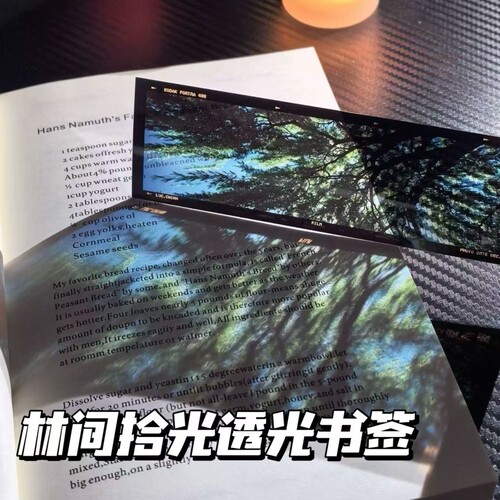 森林意境胶片书签电影感透光唯美亚克力复古小清新书签送朋友礼物