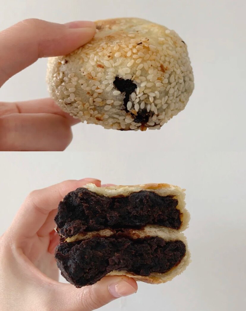 老北京牛街清真白魁老号蛤蟆吐蜜豆沙馅烧饼北京小吃可闪送发顺丰