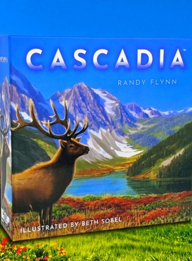 卡斯卡迪亚Cascadia英文桌游卡牌扑克牌多人聚会儿童益智游戏纸牌