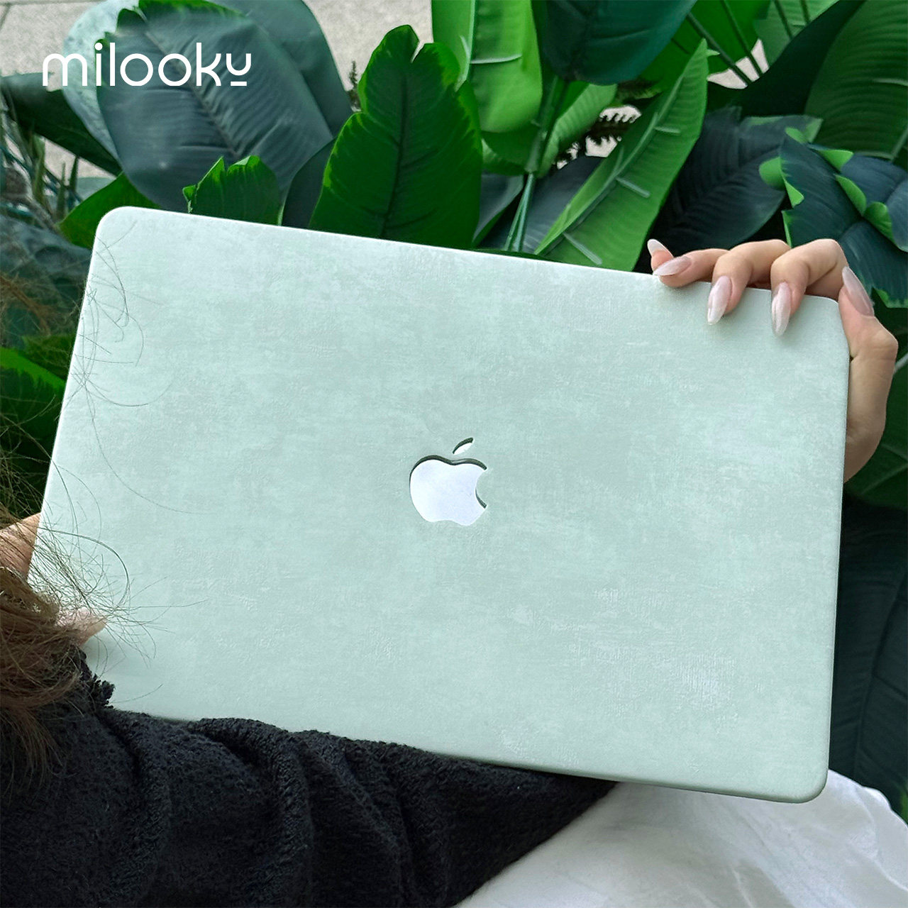 薄荷曼波绿MacBook防摔保护壳图片