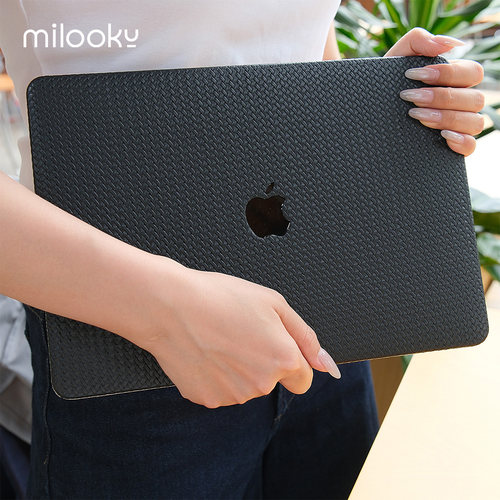 黑色编织纹MacBook耐脏保护壳