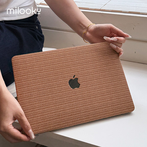 仿麻纹皮质MacBookNeo保护壳
