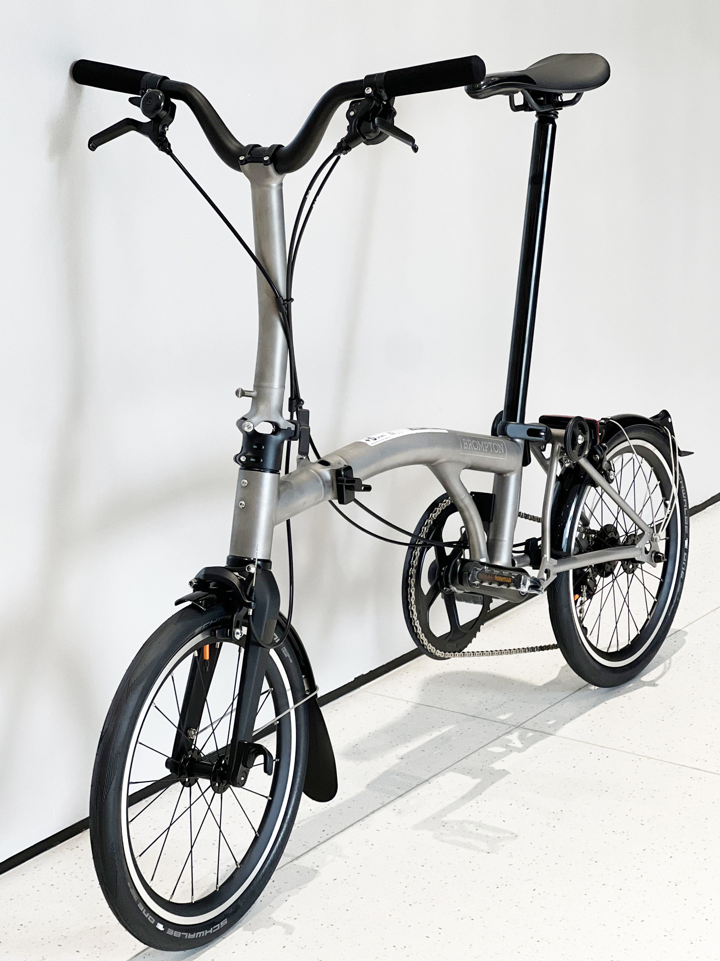 Качалка BROMPTON British small тканевый складной велосипед T Line titanium color M4L ультралегкий полностью титановый унисекс Изображение 1