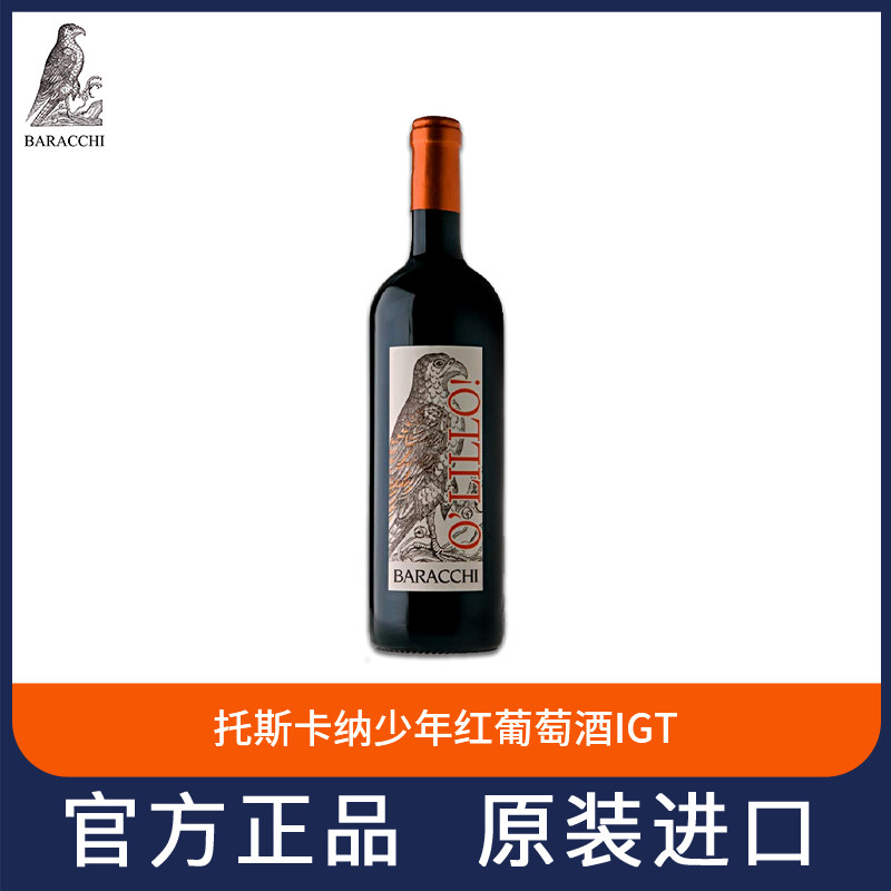 意大利原装原瓶进口红葡萄酒果香托斯卡纳少年IGT婚礼意大利名酒