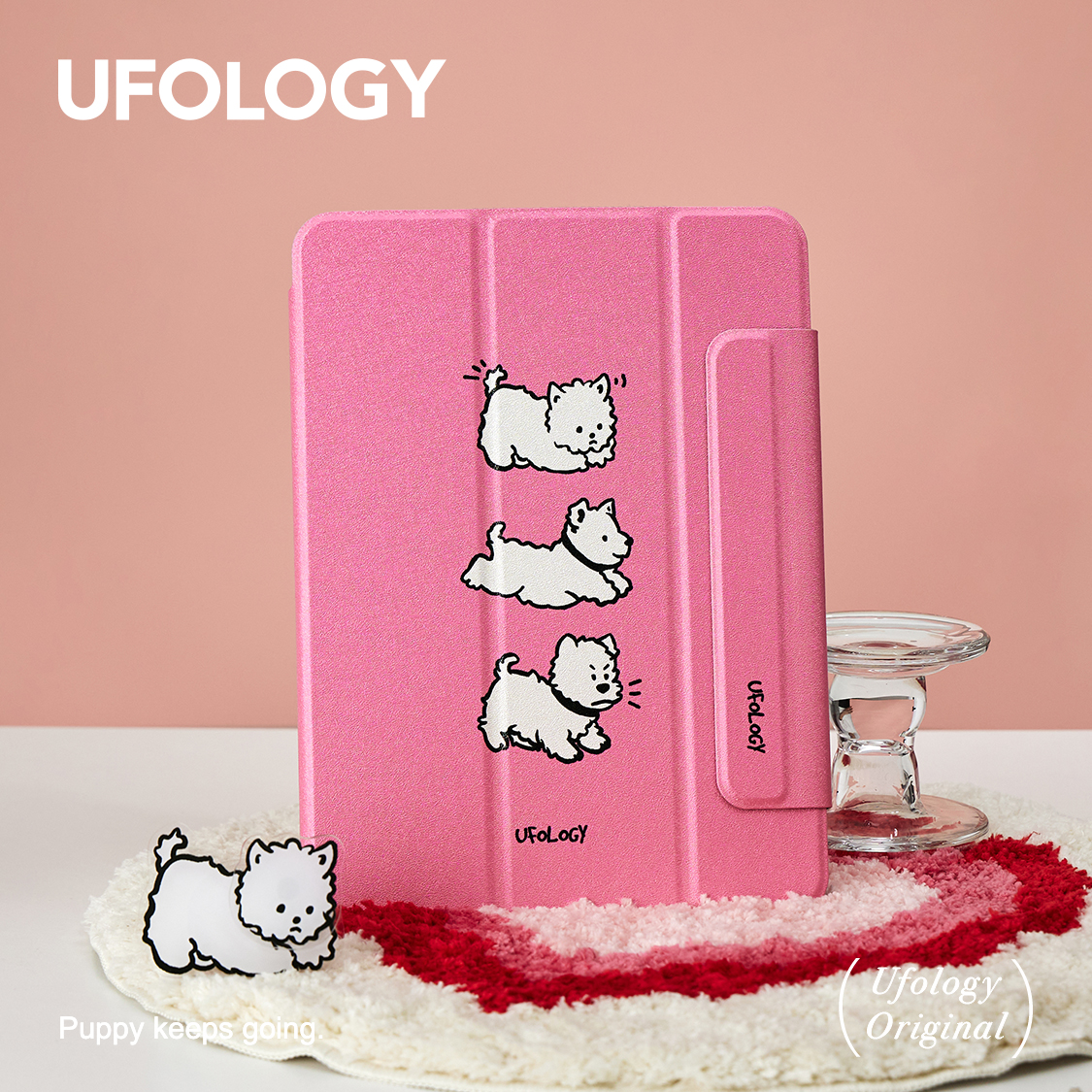 Ufology原创适用ipad11代保护壳pro2024平板mini6保护套air4/5/6/7磁吸全包笔槽11寸13寸苹果7/8/9/10代小狗
