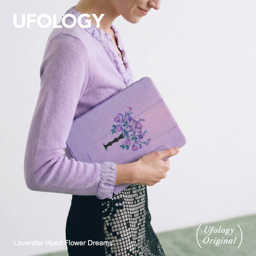 Ufology原创适用ipadair4/5/6/7/8保护壳pro11寸平板mini6/7保护套磁吸全包笔槽13寸苹果8/9/10/11代紫色