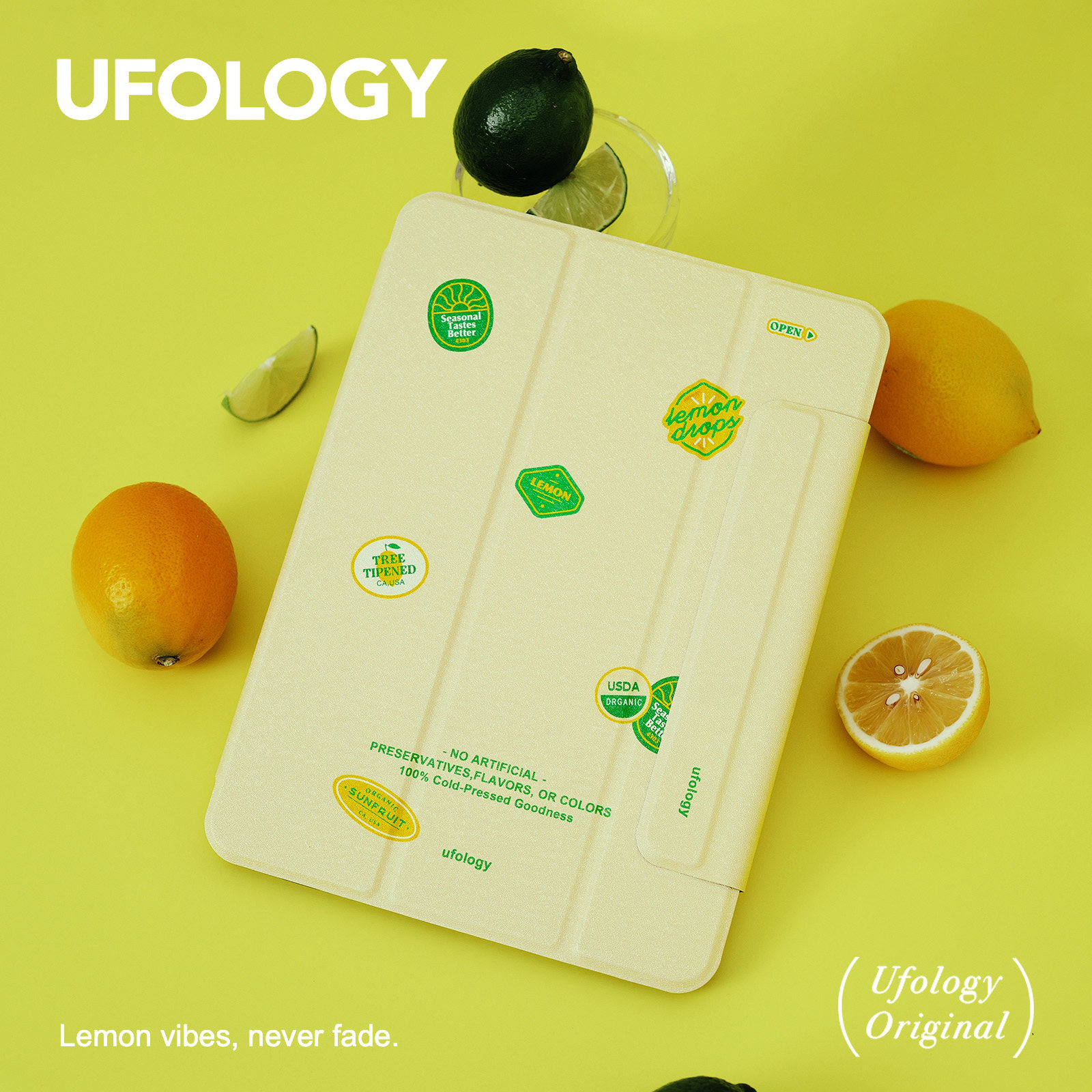 Ufology原创适用ipadair7保护壳pro2024平板mini6/7保护套air4/5/6磁吸全包笔槽11寸13寸苹果7/8/9/10/11代