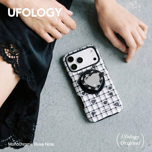Ufology磁吸韩国进口菲林适用iPhone18promax手机壳苹果17pro原创16pro二合一15新款14女13支架黑玫瑰12