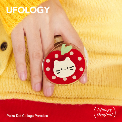 Ufology原创手机磁吸支架支持magsafe桌面便携苹果旋转创意猫咪