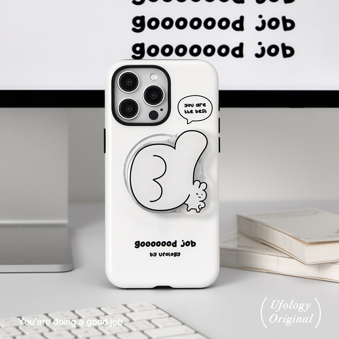 Ufology原创韩国进口磁吸适用iPhone15promax手机壳14pro苹果13点赞12全包11二合一菲林16支架卡包简约新款