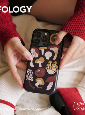 Ufology磁吸韩国进口菲林适用iPhone17promax手机壳苹果16pro原创15pro二合一14pro新款高级13女12支架11蘑菇